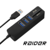 RAIDER 2in1 USB 3.0-Hub &amp; Cardreader