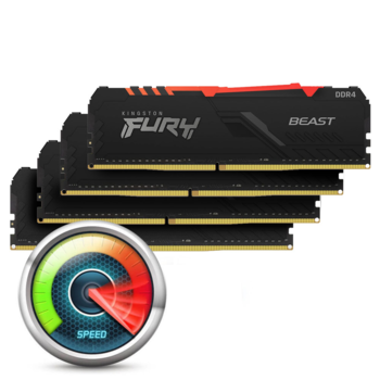 Kingston Fury Beast RGB 128GB DDR4-3600